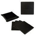 Leather-Like Coaster Set